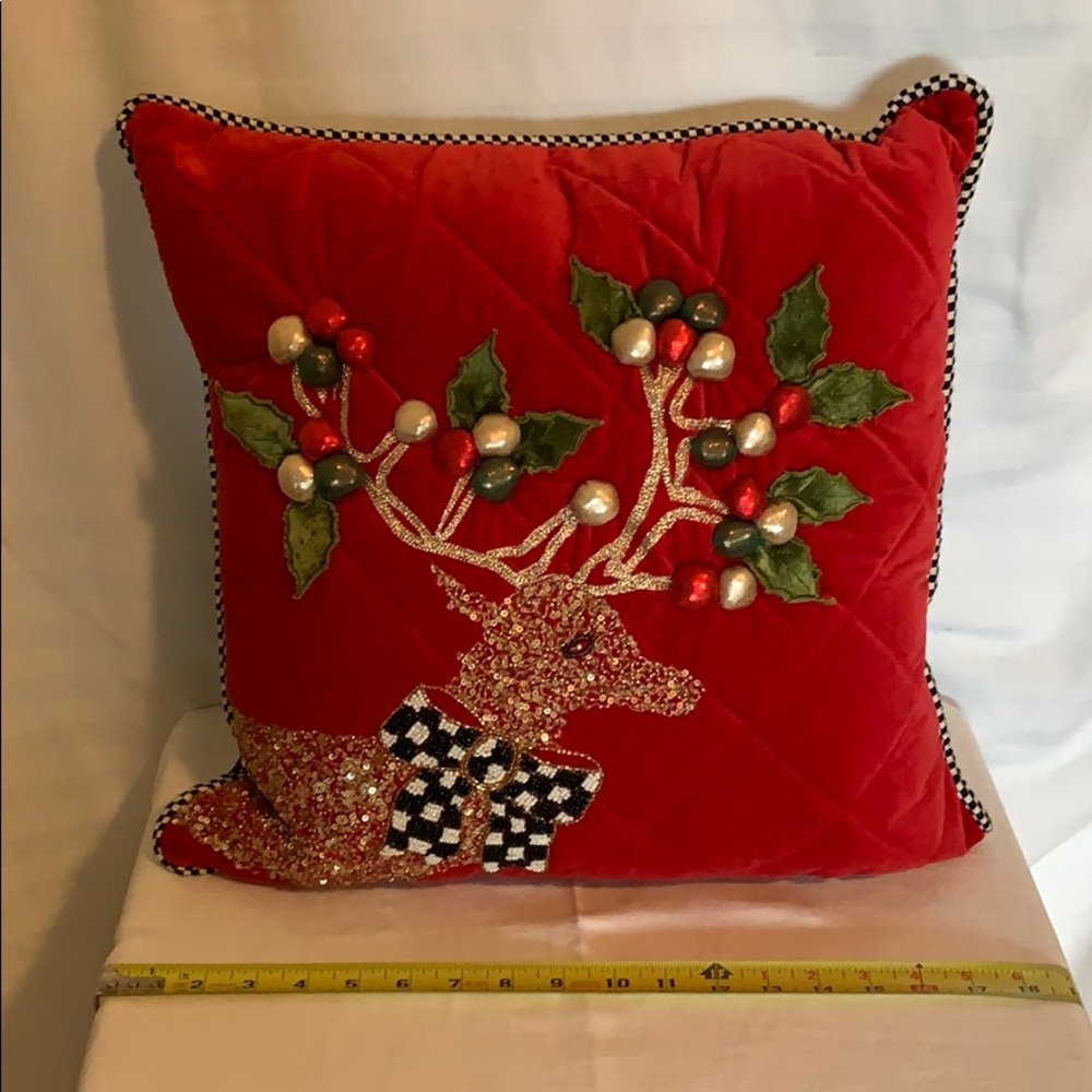 Mackenzie Childs Holiday Pillow